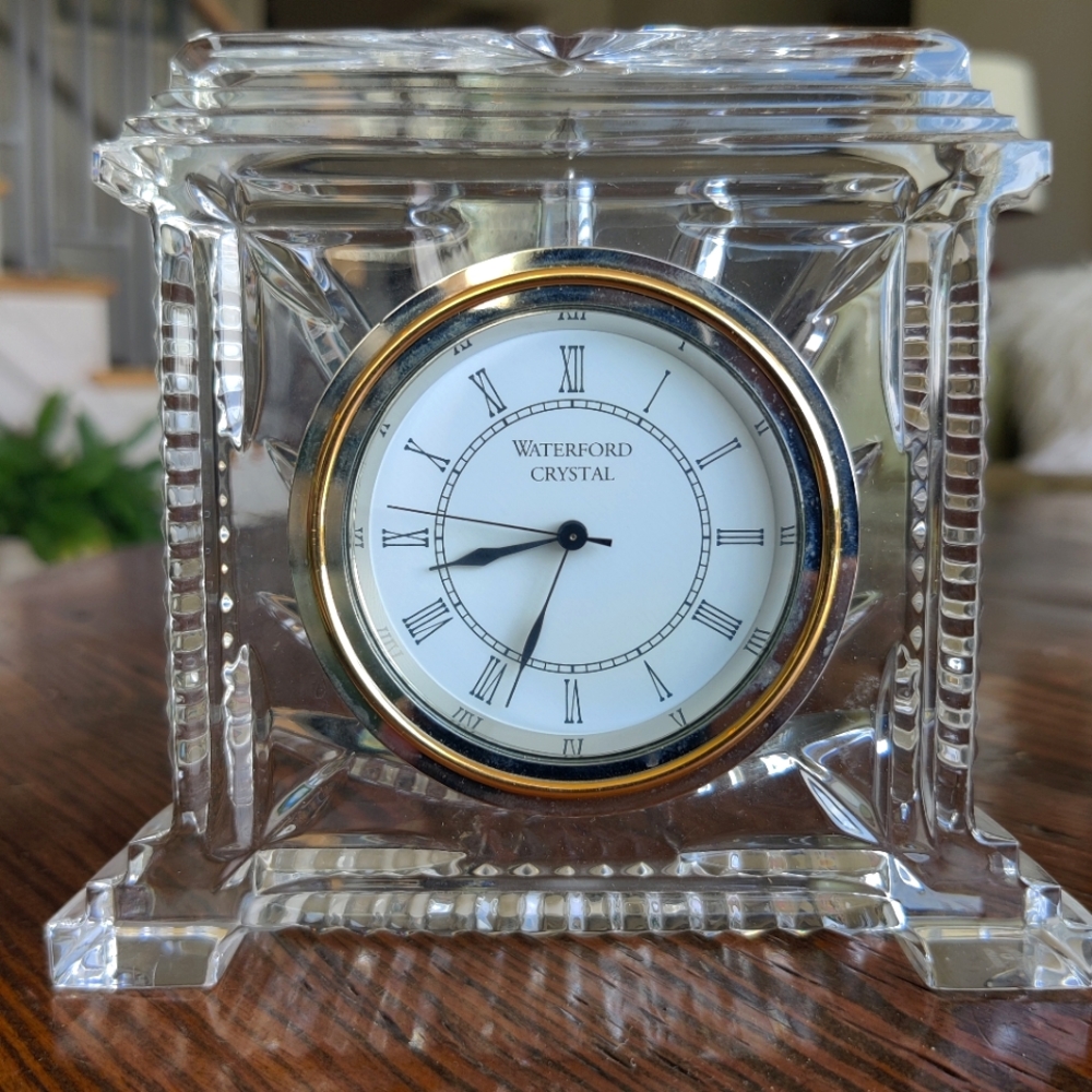 Waterford Crystal Clock - Coliseum Mantel Clock - Gorgeous!